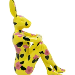 Figurine décorative Rabbit Gillie jaune 80cm><noscript><img width=