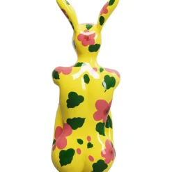 Figurine décorative Rabbit Gillie jaune 80cm><noscript><img width=