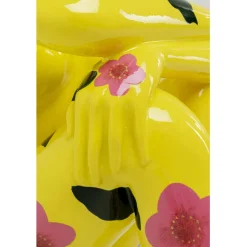 Figurine décorative Rabbit Gillie jaune 80cm><noscript><img width=