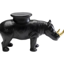 Figurine décorative Rhino noir 41cm><noscript><img width=