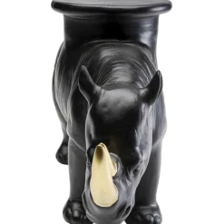 Figurine décorative Rhino noir 41cm><noscript><img width=