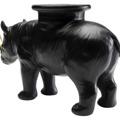Figurine décorative Rhino noir 41cm><noscript><img width=