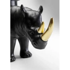 Figurine décorative Rhino noir 41cm><noscript><img width=