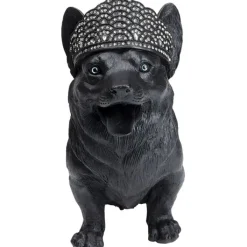 Figurine décorative Royal Standing Corgi noir 52cm>KARE Design Discount