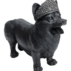 Figurine décorative Royal Standing Corgi noir 52cm><noscript><img width=
