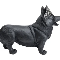 Figurine décorative Royal Standing Corgi noir 52cm><noscript><img width=