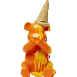 Figurine décorative Sitting Gelato Bear Orange 37c>KARE Design Online
