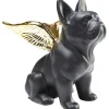 Figurine décorative Sitting Angel Dog doré-noir>KARE Design Discount