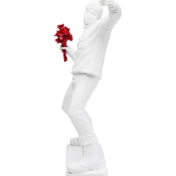 Figurine décorative Street Art Bouquet blanc 67cm><noscript><img width=