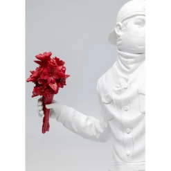Figurine décorative Street Art Bouquet blanc 67cm><noscript><img width=