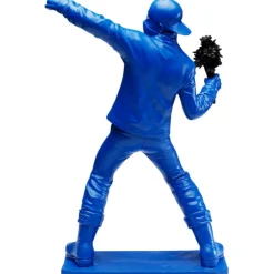 Figurine décorative Street Art Bouquet bleu 67cm><noscript><img width=
