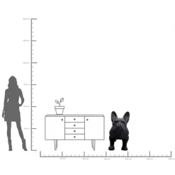 Figurine décorative Toto Teen noir mat 90cm><noscript><img width=
