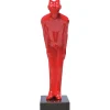 Figurine décorative Welcome Guest rouge PM>KARE Design Best