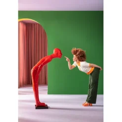 Figurine décorative Welcome Guests rouge GM 164cm><noscript><img width=