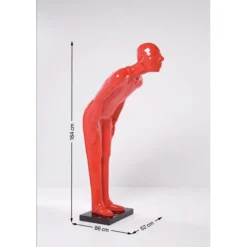 Figurine décorative Welcome Guests rouge GM 164cm><noscript><img width=
