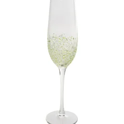 Flûte à champagne Confetti vert 26cm>KARE Design Outlet