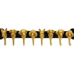 Garderobe murale Dog Family doré 69cm>KARE Design Outlet