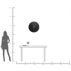 Horloge murale Andrea noir Ø60cm><noscript><img width=