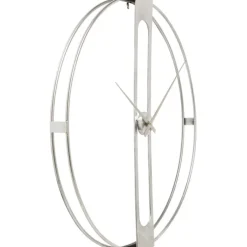 Horloge murale Clip argenté Ø60cm><noscript><img width=