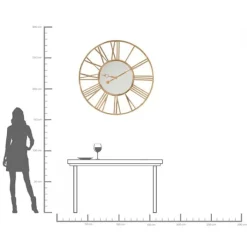 Horloge murale Giant doré Ø120cm><noscript><img width=