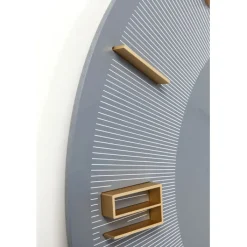 Horloge murale Leonardo gris/doré Ø49cm><noscript><img width=