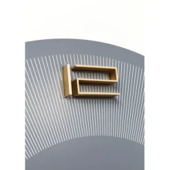 Horloge murale Leonardo gris/doré Ø49cm><noscript><img width=