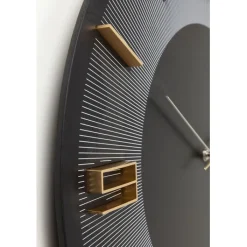 Horloge murale Leonardo noir/doré Ø49cm><noscript><img width=