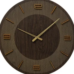 Horloge murale Levi marron Ø60cm>KARE Design Clearance