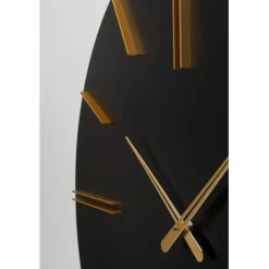Horloge murale Luca noir Ø70cm><noscript><img width=