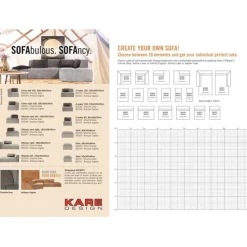 Infinity Elements méridienne gauche gris>KARE Design Sale
