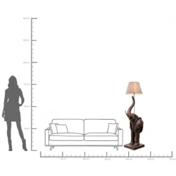 Lampadaire Animal Elephant 154cm><noscript><img width=
