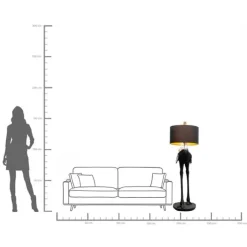 Lampadaire Animal Ostrich 147cm><noscript><img width=
