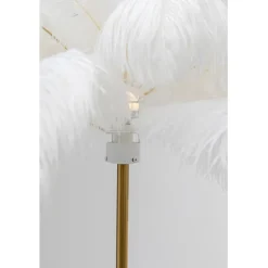 Lampadaire Feather Palm blanc 165cm><noscript><img width=
