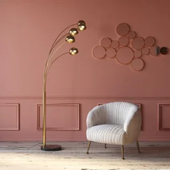 Lampadaire Five Fingers laiton><noscript><img width=