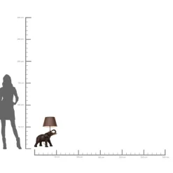 Lampe à poser Animal Elephant Safari 74cm><noscript><img width=