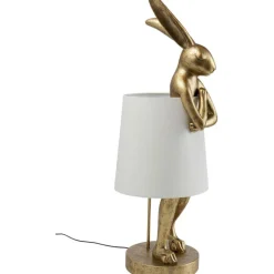 Lampe à poser Animal Rabbit doré/blanc 88cm><noscript><img width=