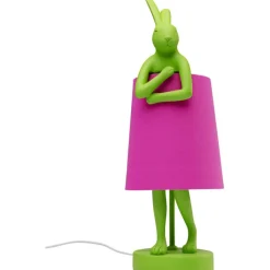 Lampe à poser Animal Rabbit vert/fuchsia 50cm>KARE Design Clearance