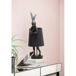 Lampe à poser Animal Rabbit noir 68cm><noscript><img width=