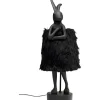 Lampe à poser Animal Rabbit Fur noir/doré 68cm>KARE Design Discount