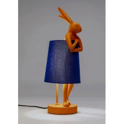 Lampe à poser Animal Rabbit orange/bleu 50cm><noscript><img width=