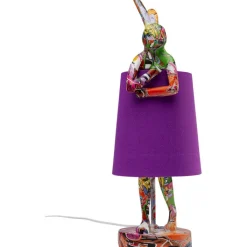 Lampe à poser Animal Rabbit Graffiti/violet 50cm>KARE Design Hot