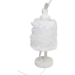 Lampe à poser Animal Rabbit Fur blanc/argenté 50cm><noscript><img width=