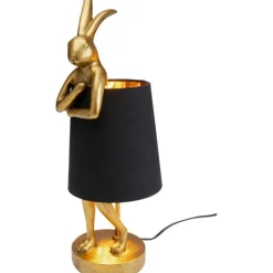 Lampe à poser Animal Rabbit doré/noir 50cm>KARE Design Outlet