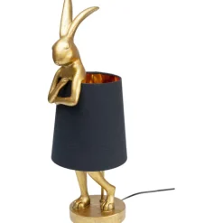 Lampe à poser Animal Rabbit doré/noir 68cm><noscript><img width=