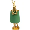 Lampe à poser Animal Rabbit doré/vert 68cm>KARE Design Clearance