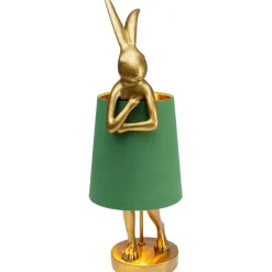 Lampe à poser Animal Rabbit doré/vert 68cm>KARE Design Clearance