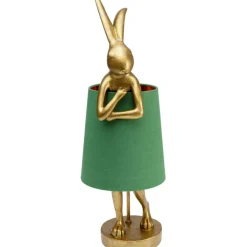 Lampe à poser Animal Rabbit doré/vert 68cm><noscript><img width=