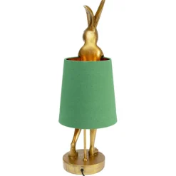 Lampe à poser Animal Rabbit doré/vert 68cm><noscript><img width=