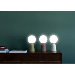 Lampe à poser Bollie beige 33cm><noscript><img width=