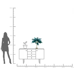 Lampe à poser Feather Palm vert 60cm><noscript><img width=
